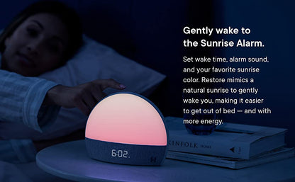 Get Restful Sleep with Hatch Restore Smart Clock: Baby Audio Monitor, White Noise, Small Night Light - Available Now!