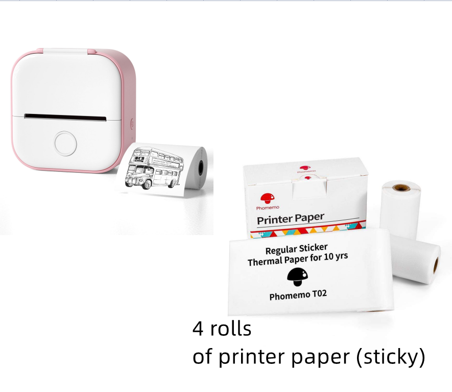 Print Anytime, Anywhere: Bluetooth Mini Label Printer – On Sale Now!