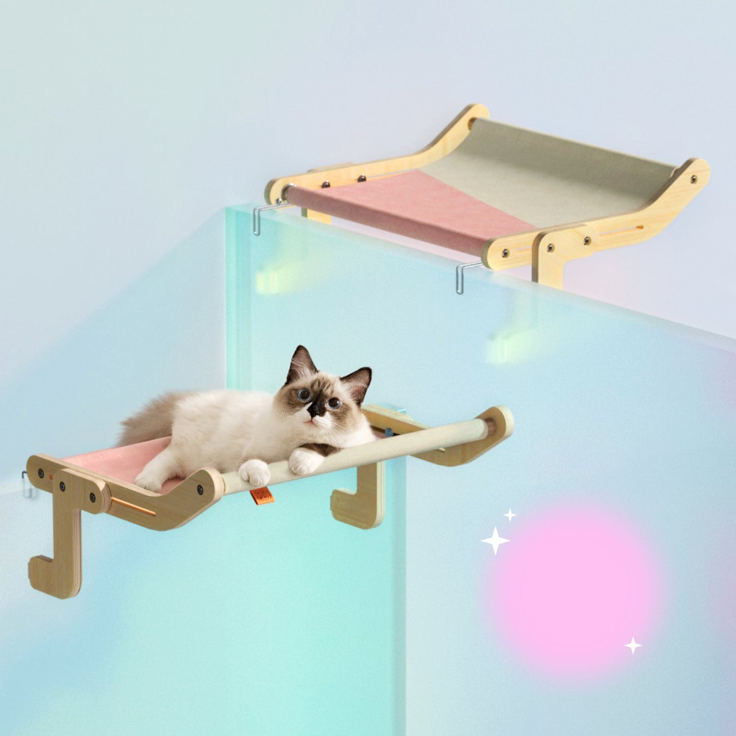 Enhance your cat's comfort with Mewoofun's Window Perch. Easy assembly, durable, and washable.