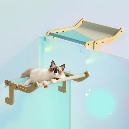 Enhance your cat's comfort with Mewoofun's Window Perch. Easy assembly, durable, and washable.